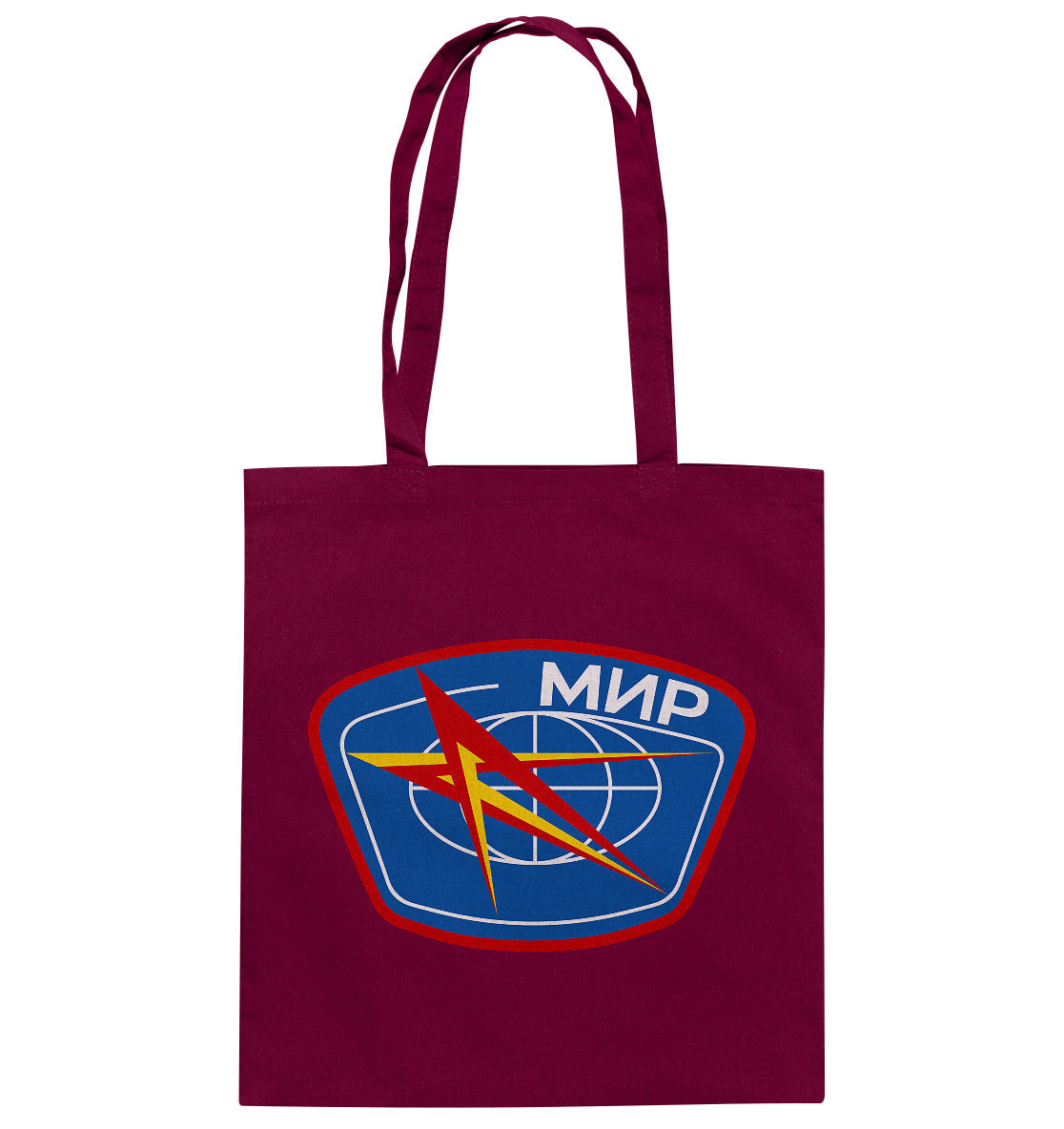 DDR Ostalgie Baumwolltasche • MIR - KOSMONAUTEN-BADGE