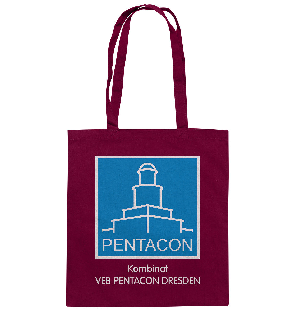 DDR Ostalgie Baumwolltasche • KOMBINAT VEB PENTACON DRESDEN