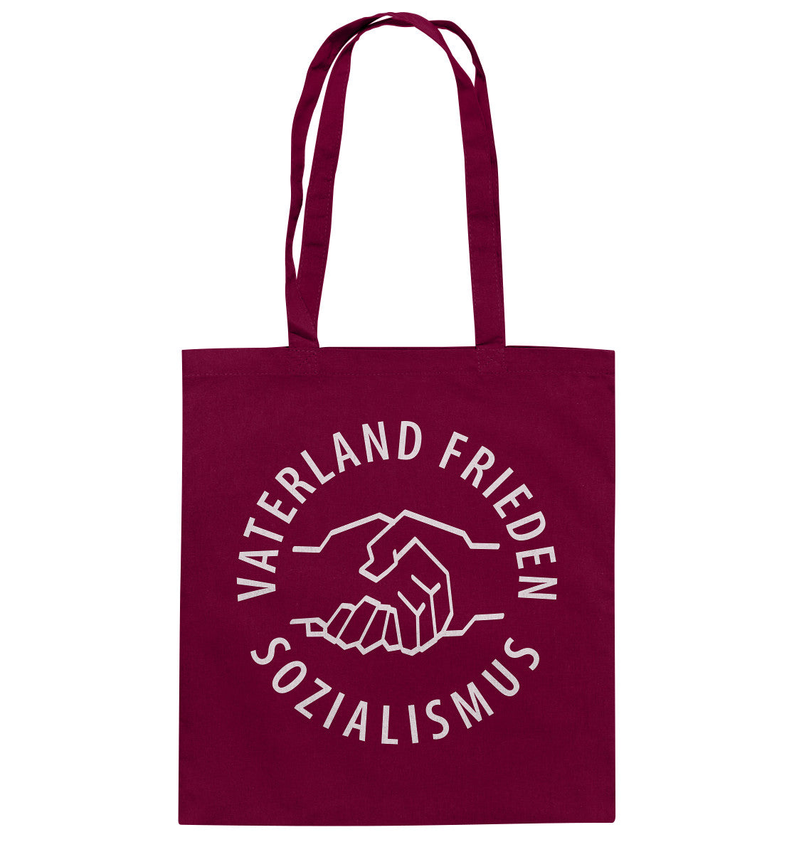 DDR Ostalgie Baumwolltasche • VATERLAND FRIEDEN SOZIALISMUS (DDR LOGO)