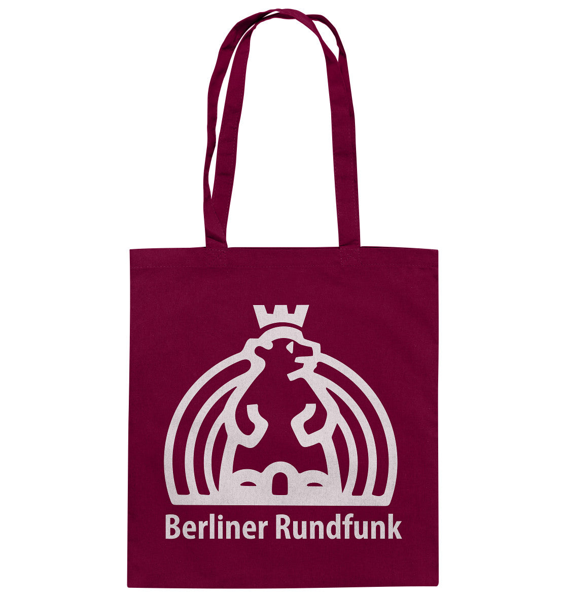 DDR Ostalgie Baumwolltasche • BERLINER RUNDFUNK - dunkel