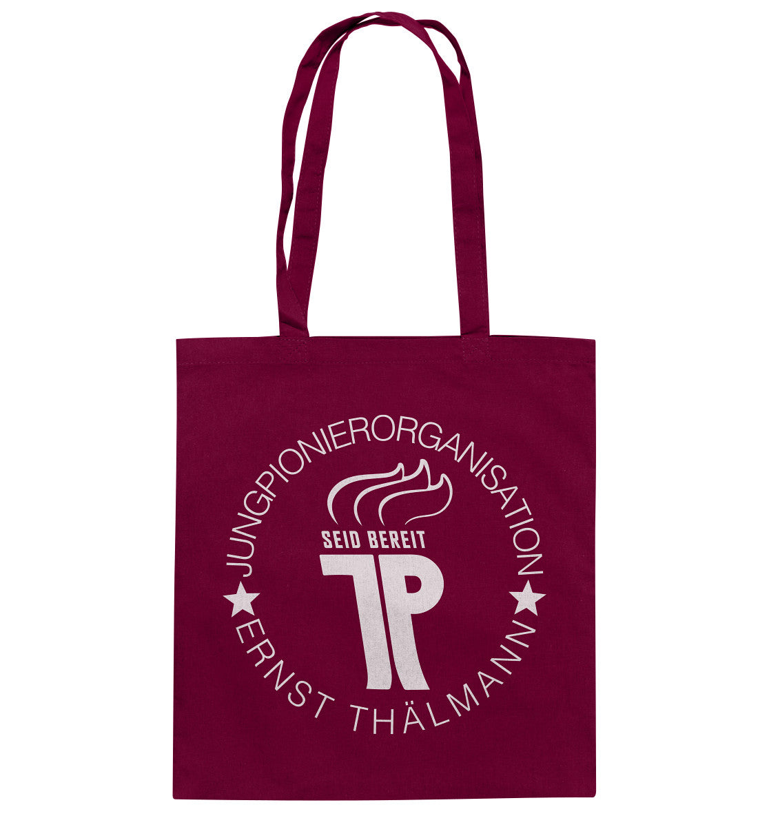 DDR Ostalgie Baumwolltasche • JUNGE PIONIERE - DUNKLE