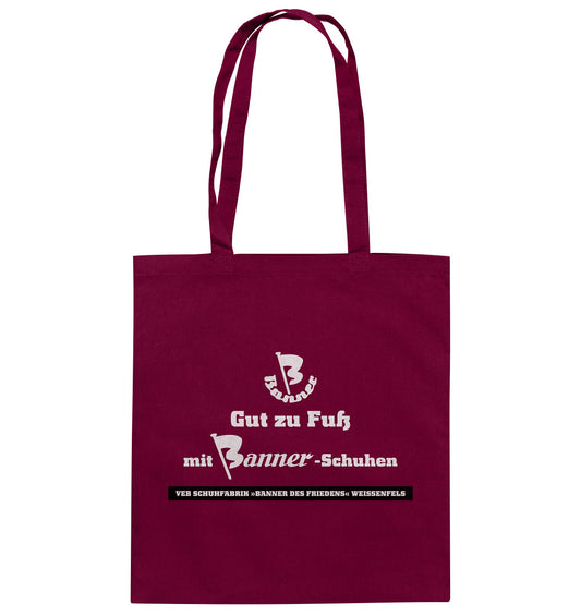 DDR Ostalgie Baumwolltasche • BANNER-SCHUHE - GUT ZU FUSS
