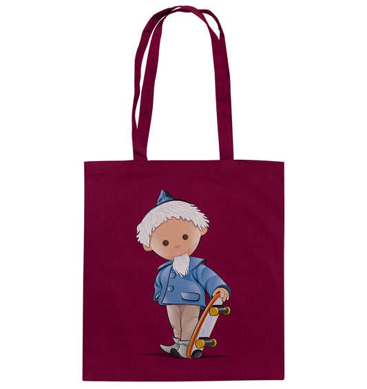 DDR Ostalgie Baumwolltasche • UNSER SANDMÄNNCHEN - ROLLBRETT-SKATER