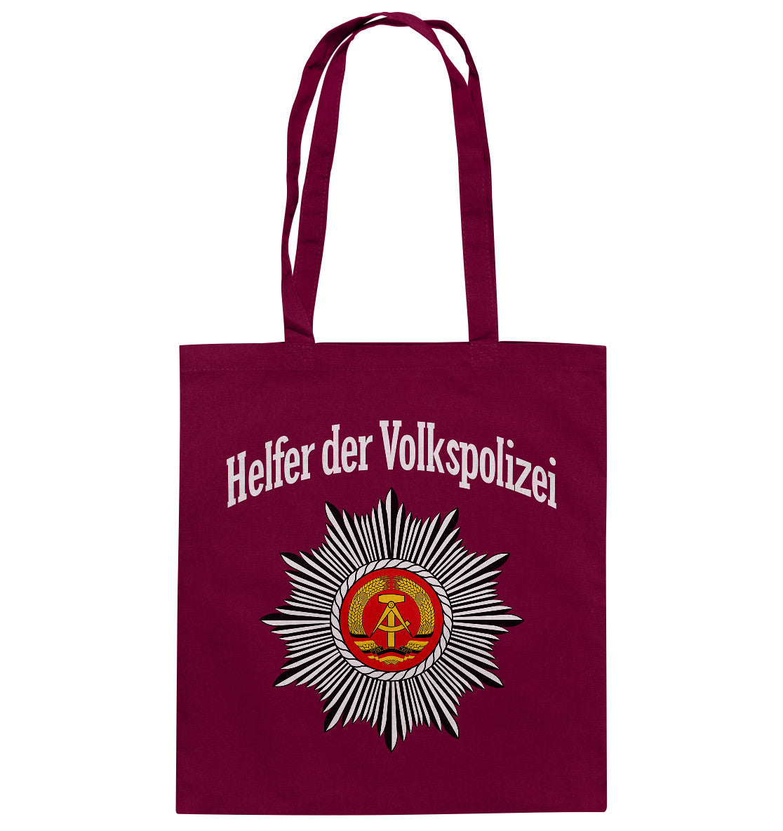 DDR Ostalgie Baumwolltasche • HELFER DER VOLKSPOLIZEI