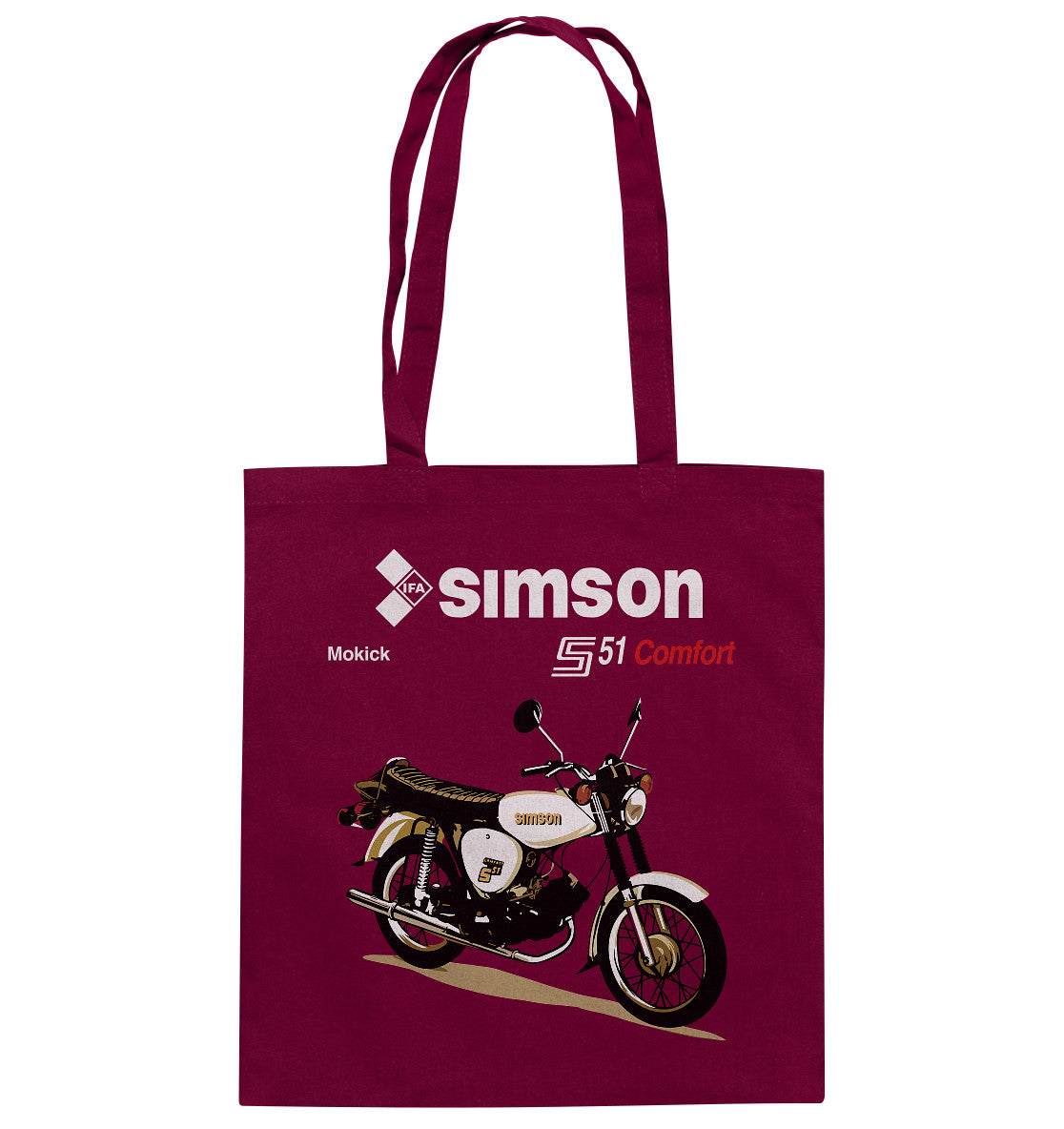 DDR Ostalgie Baumwolltasche • SIMSON COMFORT - ORIGINAL PROSPEKT