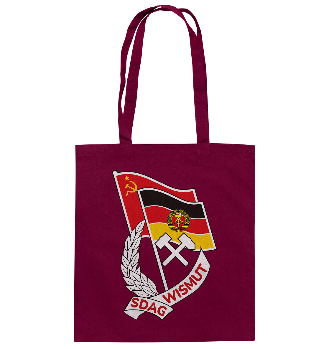 DDR Ostalgie Baumwolltasche • ORDEN SDAG WISMUT