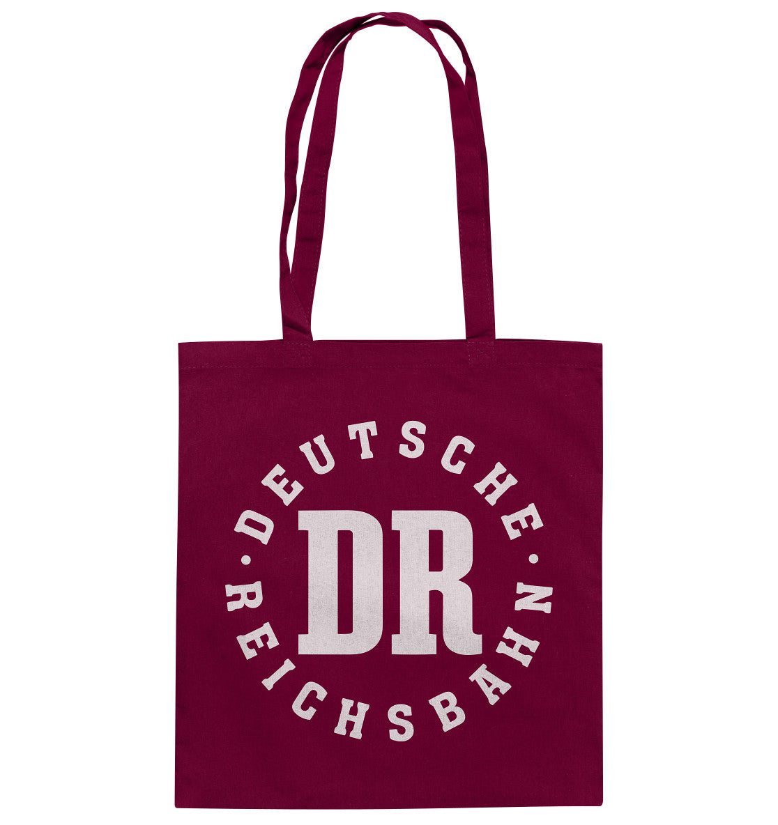 DDR Ostalgie Baumwolltasche • DR - DEUTSCHE REICHSBAHN - DUNKEL
