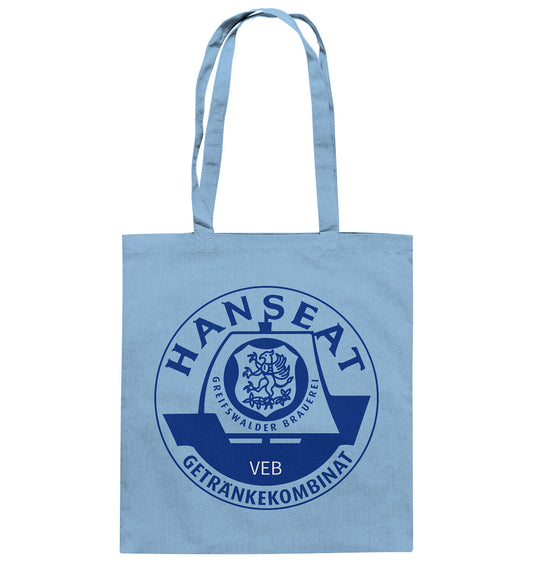 DDR Ostalgie Baumwolltasche • HANSEAT GREIFSWALDER BRAUEREI VEB