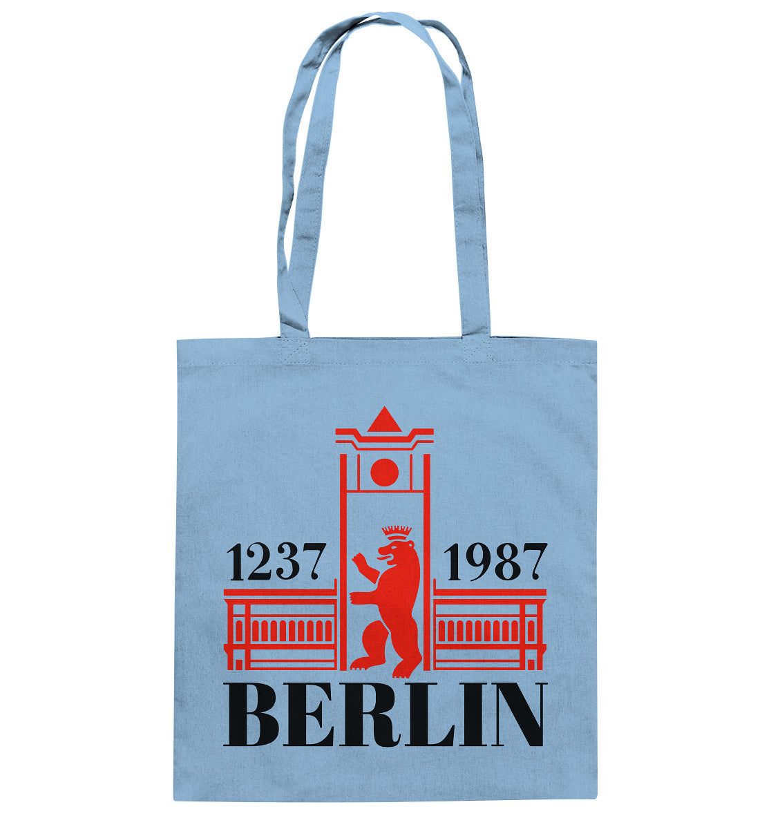 DDR Ostalgie Baumwolltasche • BERLIN 1237-1987