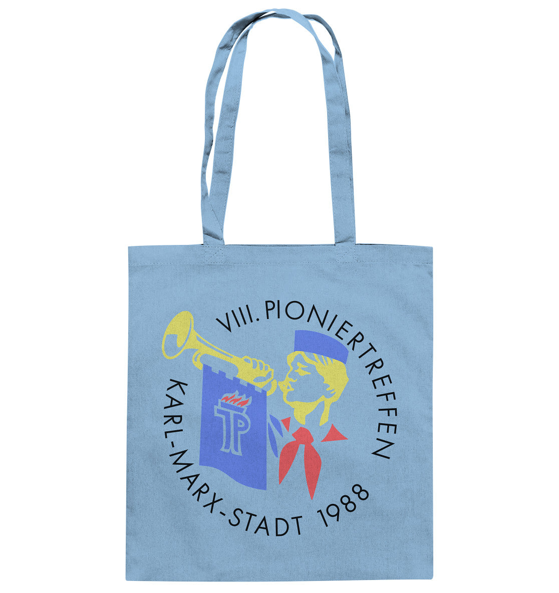 DDR Ostalgie Baumwolltasche • 8. PIONIERTREFFEN KARL-MARX-STADT - HELL