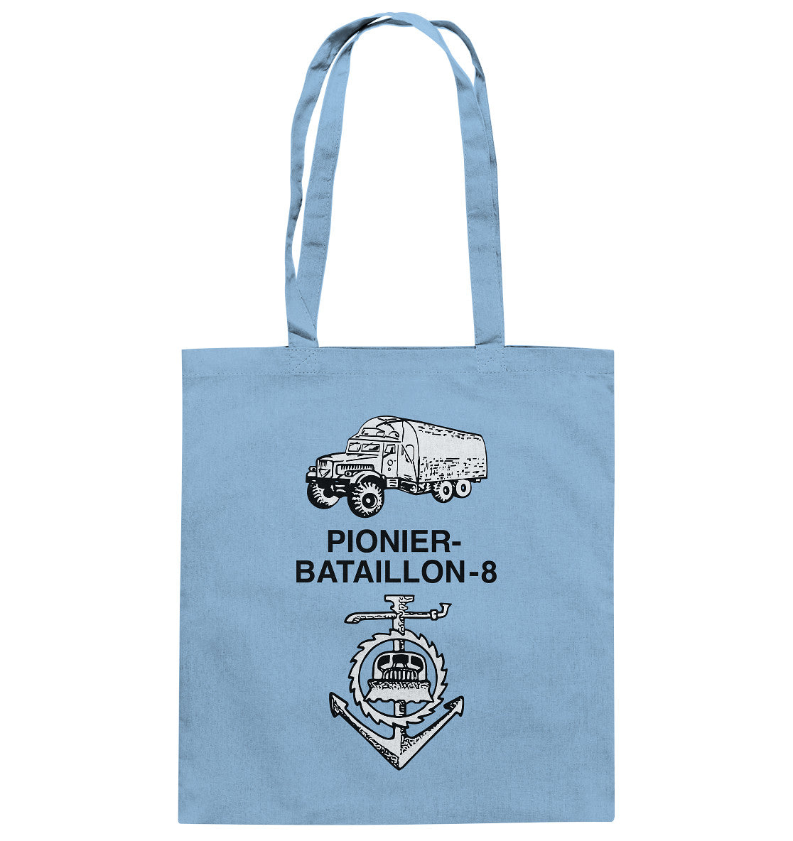 DDR Ostalgie Baumwolltasche • NVA PIONIERBATAILLON 8