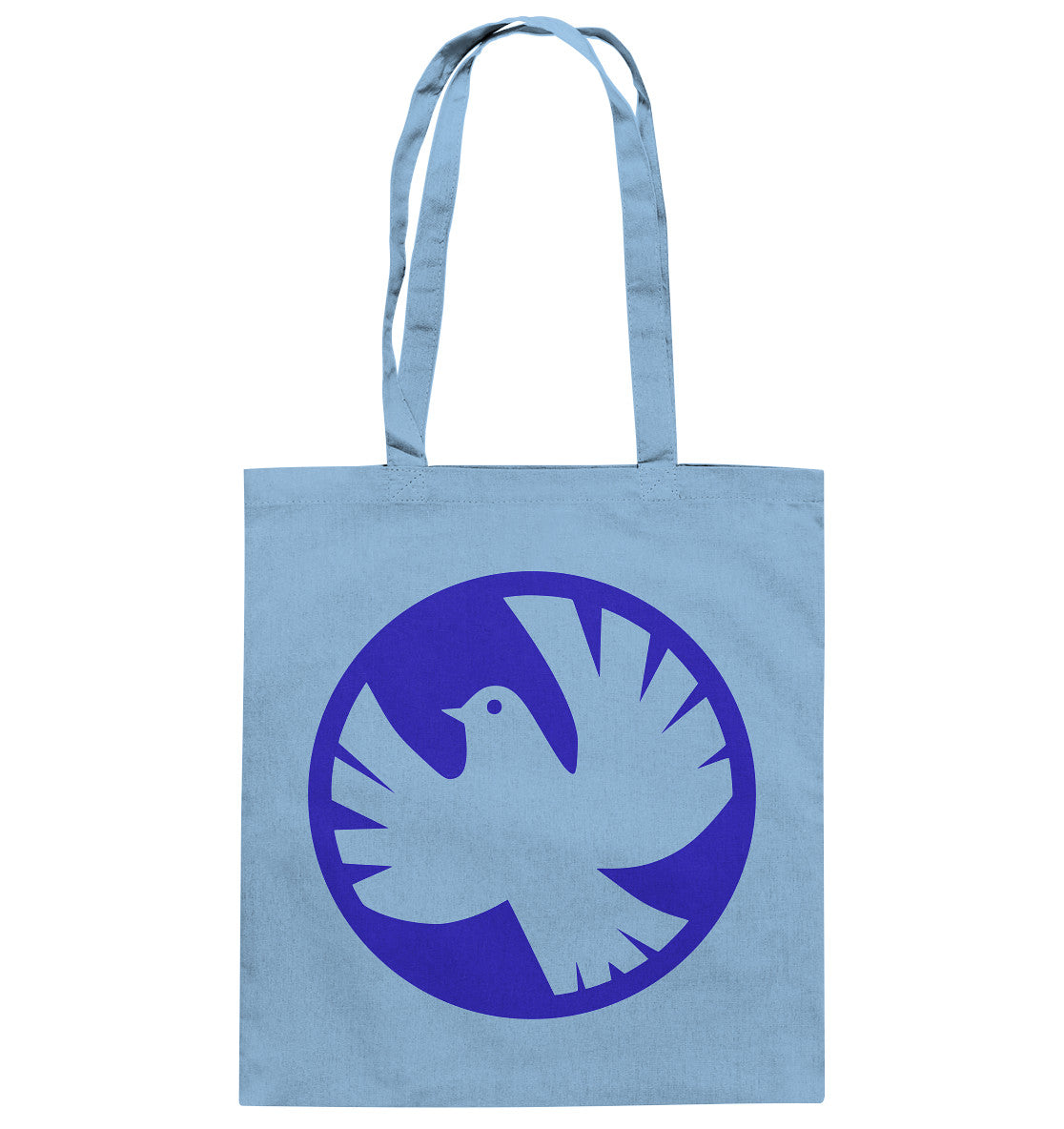 DDR Ostalgie Baumwolltasche • ROCK FÜR DIEN FRIEDEN - TAUBE - hell