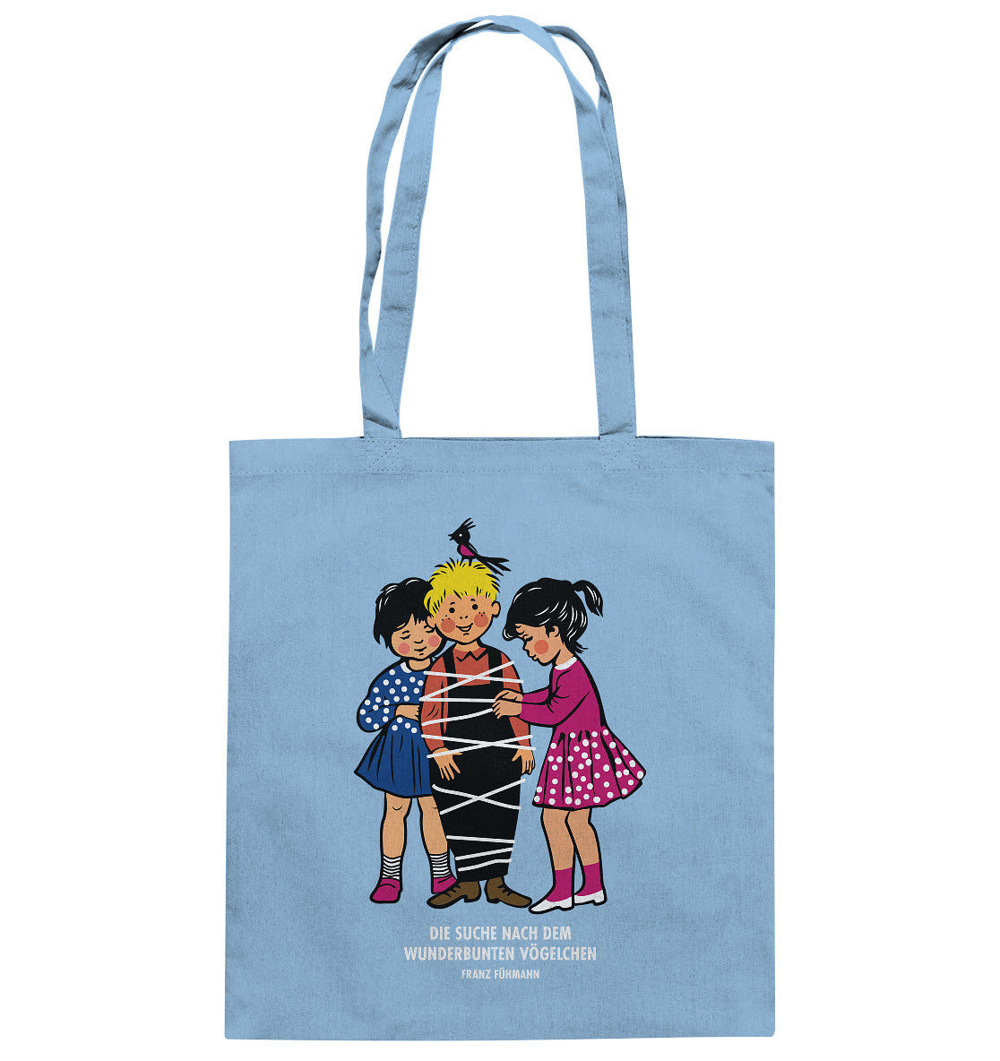 DDR Ostalgie Baumwolltasche • DIE SUCHE NACH DEM WUNDERBUNTEN VÖGELCHEN