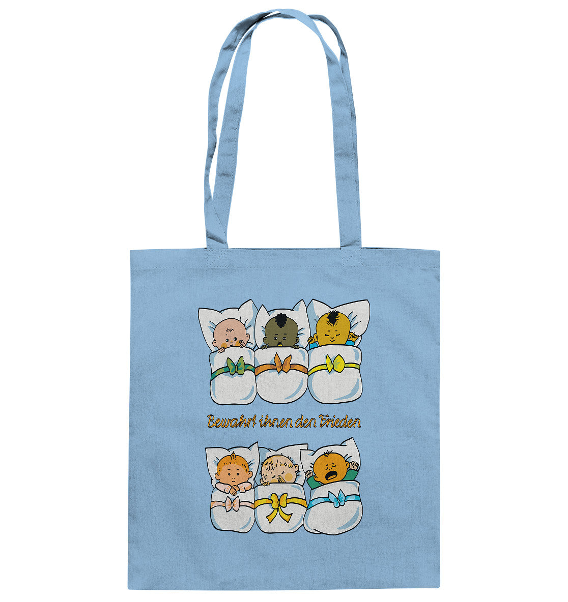 DDR Ostalgie Baumwolltasche • BEWAHRT IHNEN DEN FRIEDEN (DDR ORIGINAL-PLAKAT)