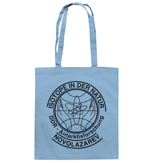 DDR Ostalgie Baumwolltasche • ISOTOPE IN DER NATUR, DDR-ANTARKTISFORSCHUNG