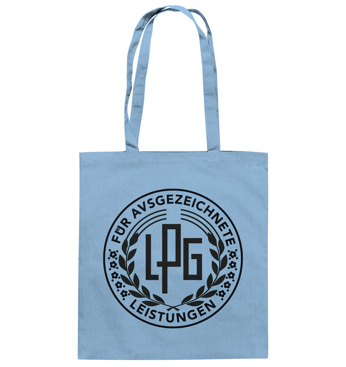 DDR Ostalgie Baumwolltasche • LPG - ORDEN FÜR AUSGEZEICHNETE LEISTUNGEN - hell