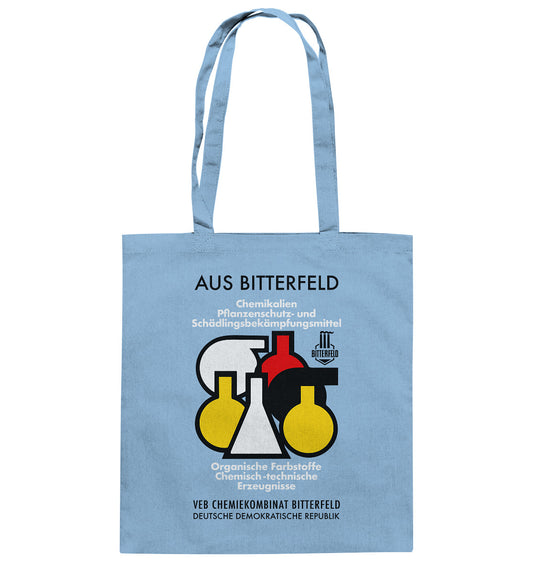 DDR Ostalgie Baumwolltasche • CHEMIKALIEN AUS BITTERFELD