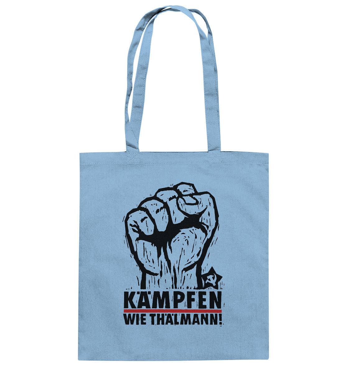 DDR Ostalgie Baumwolltasche • KÄMPFEN WIE THÄLMANN! (DDR-ORIGINAL-PLAKAT)