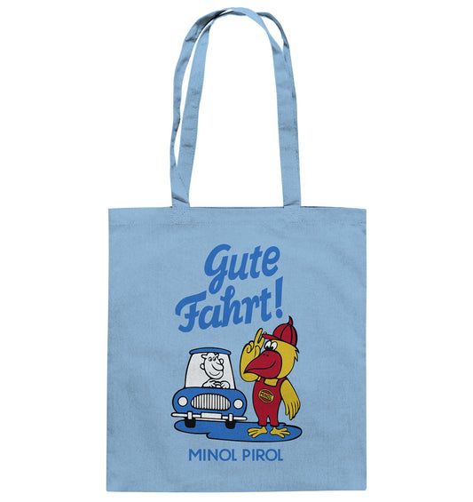 DDR Ostalgie Baumwolltasche • GUTE FAHRT! MINOL PIROL