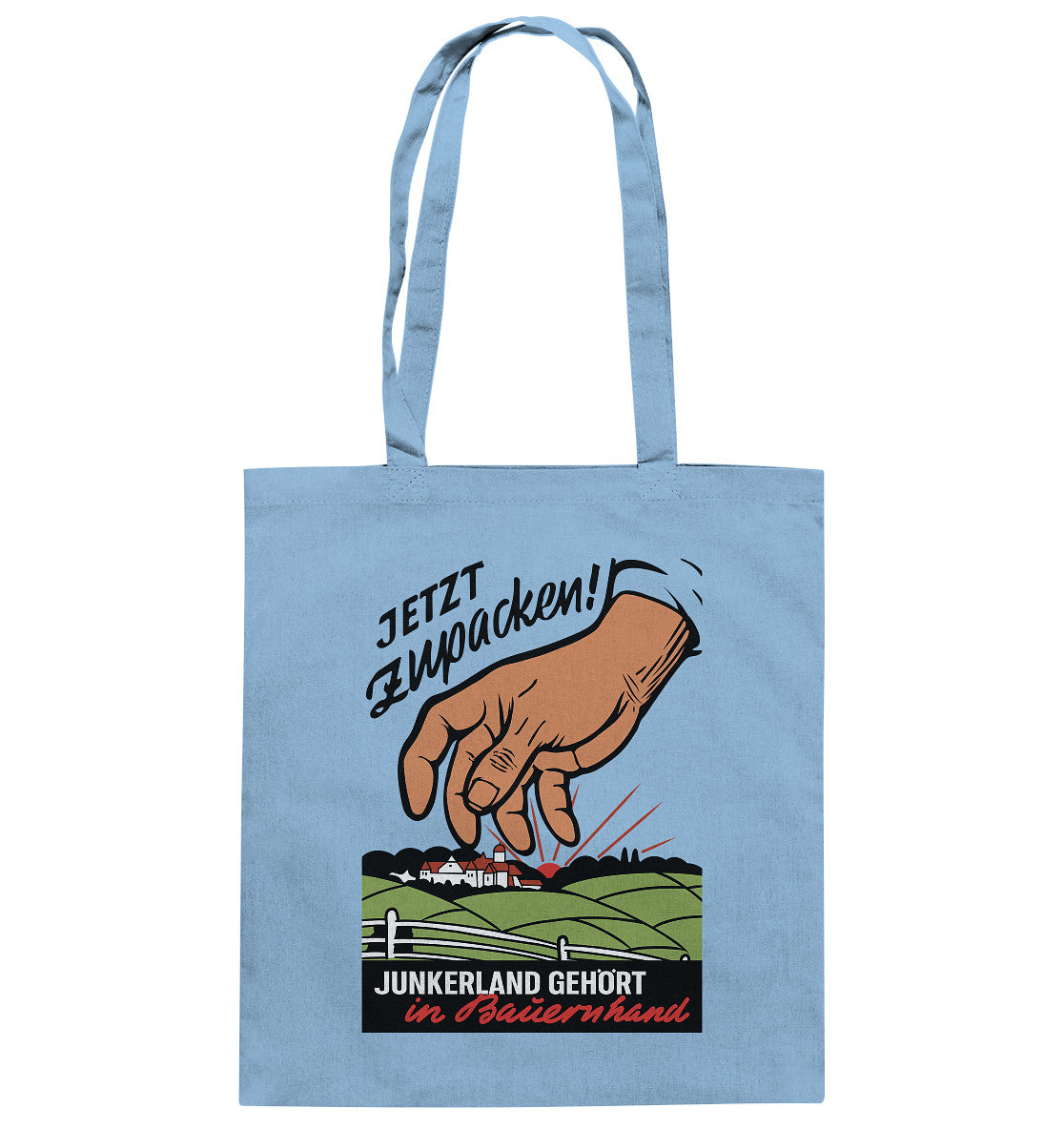 BAUMWOLLTASCHE • JUNKERLAND GEHÖRT IN BAUERNHAND! - ORIGINALPLAKAT