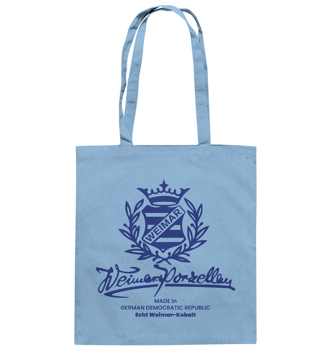 DDR Ostalgie Baumwolltasche • WEIMAR-PORZELLAN BLANKENHAIN