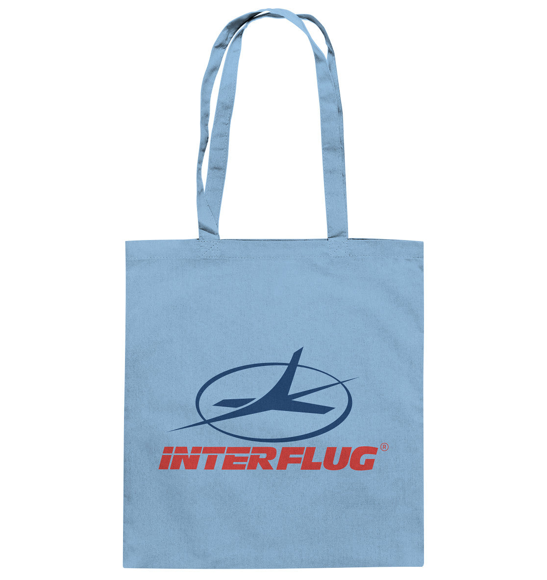 DDR Ostalgie Baumwolltasche • DDR INTERFLUG LOGO