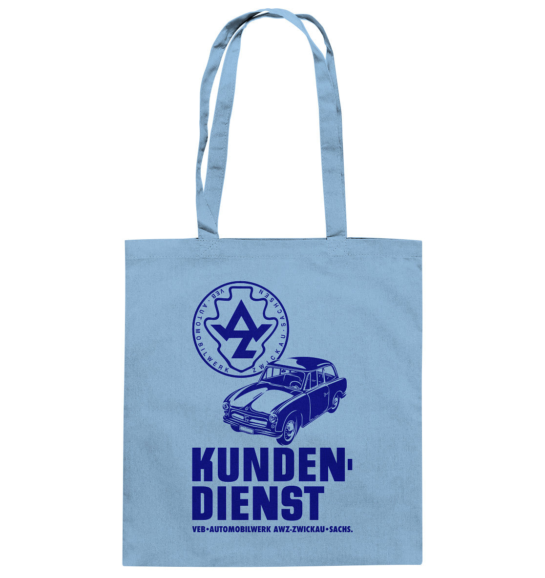 DDR Ostalgie Baumwolltasche • P70 KUNDENDIENST VEB AWZ ZWICKAU