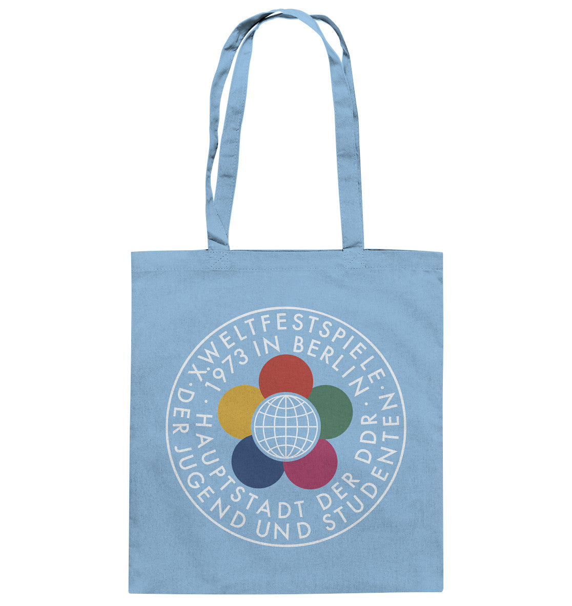 DDR Ostalgie Baumwolltasche • WELTFESTSPIELE 1973 - DUNKEL