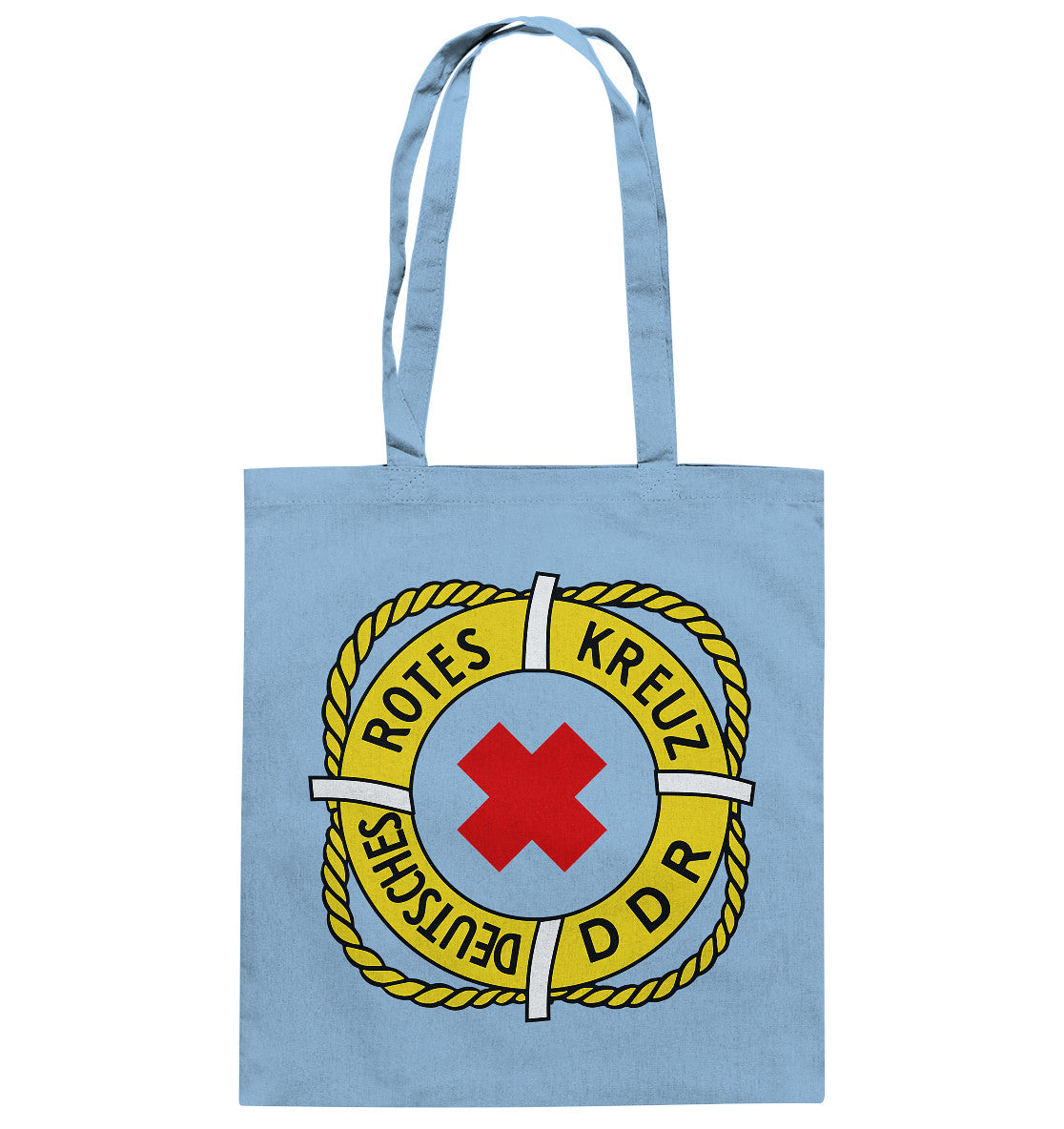 DDR Ostalgie Baumwolltasche • DEUTSCHES ROTES KREUZ DDR RETTUNG