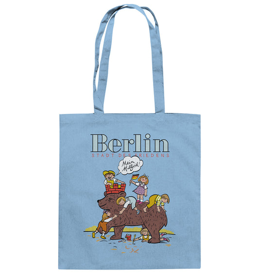 DDR Ostalgie Baumwolltasche • BERLIN - STADT DES FRIEDENS