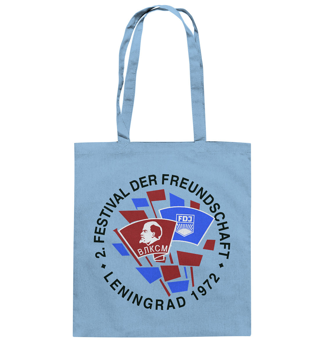 DDR Ostalgie Baumwolltasche • 2. FESTIVAL DER FREUNDSCHAFT - LENINGRAD