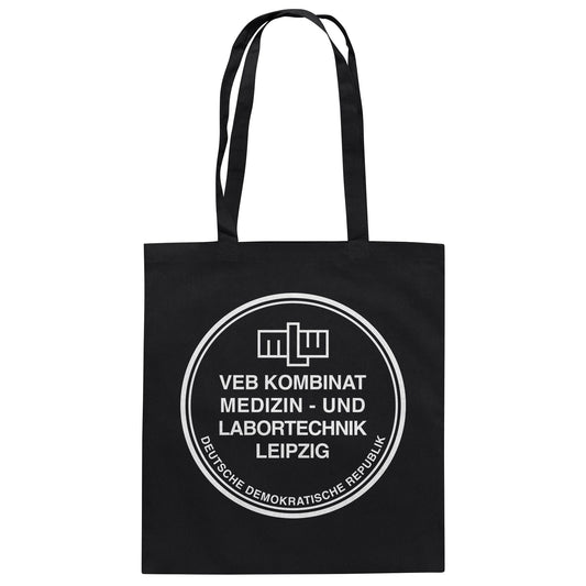 DDR Ostalgie Baumwolltasche • VEB KOMBINAT MEDIZIN- UND LABORTECHNIK LEIPZIG