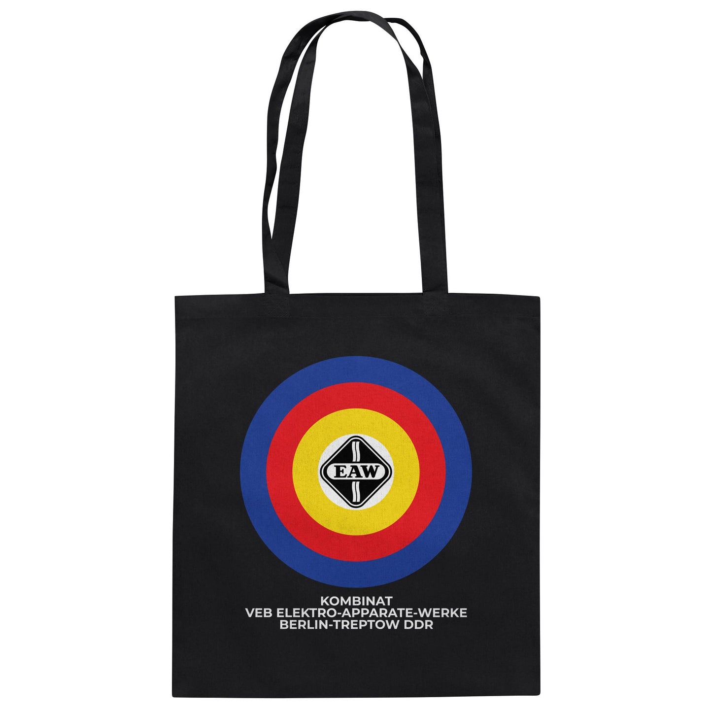 DDR Ostalgie Baumwolltasche • VEB ELEKTRO-APPARATE-WERKE BERLIN-TREPTOW