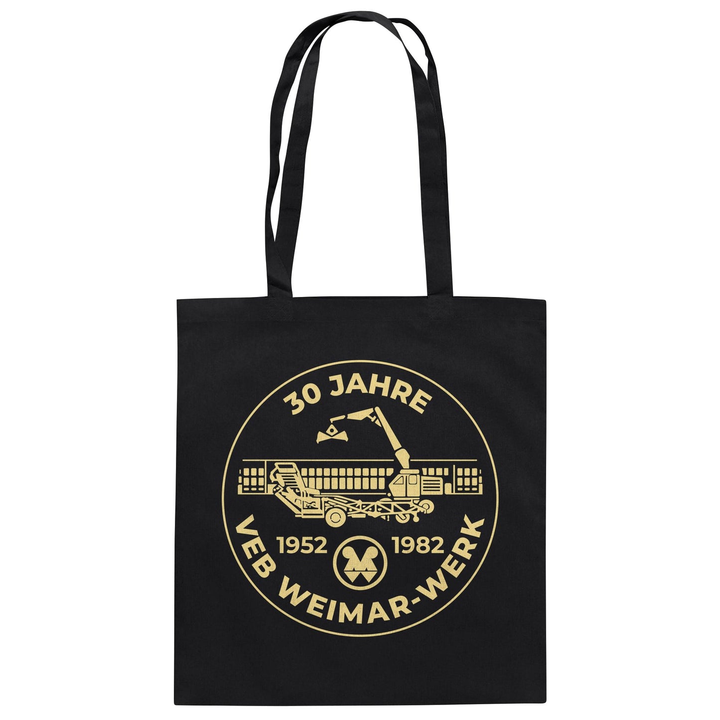 DDR Ostalgie Baumwolltasche • 30 JAHRE VEB WEIMAR-WERK