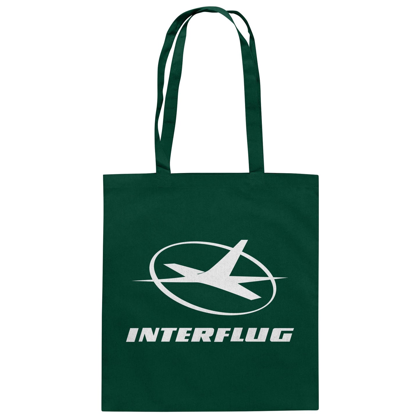 DDR Ostalgie Baumwolltasche • INTERFLUG MONOCHROM