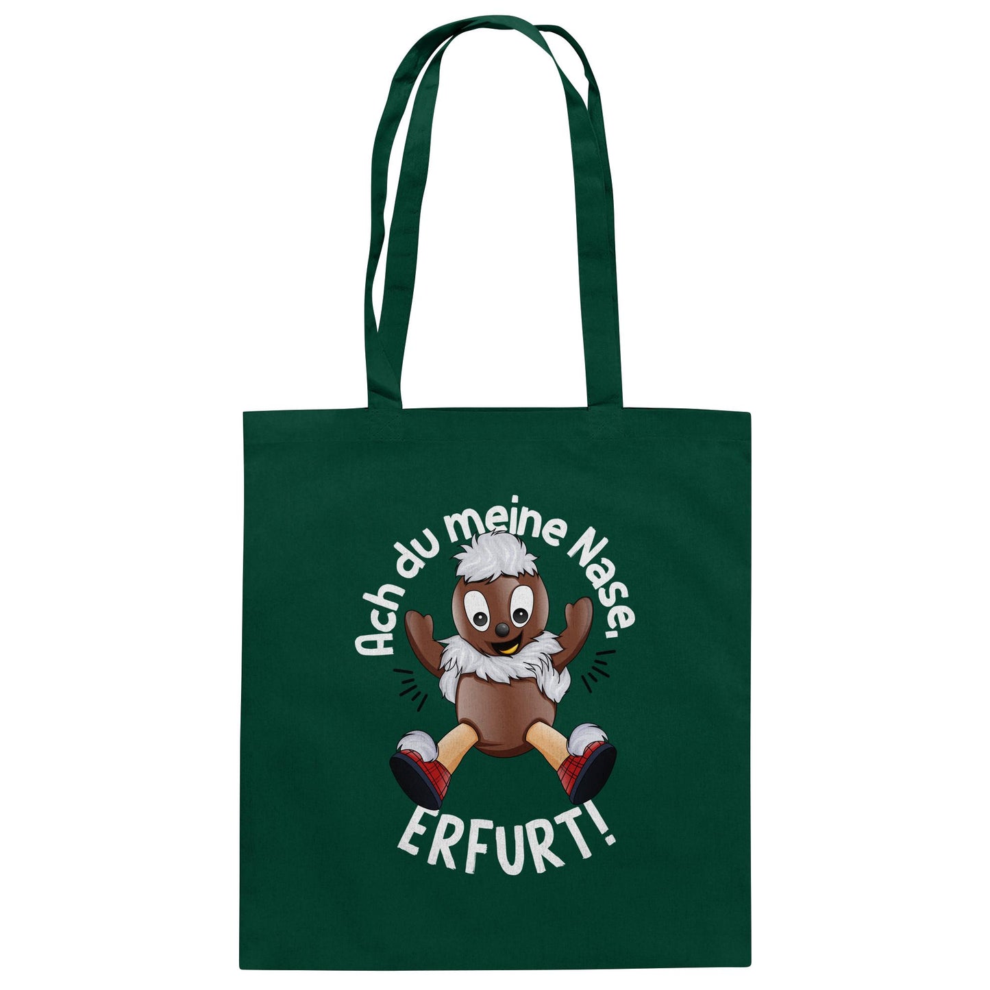 Pitti Stadt Nicki (Baumwolltasche) • ACH DU MEINE NASE ERFURT!