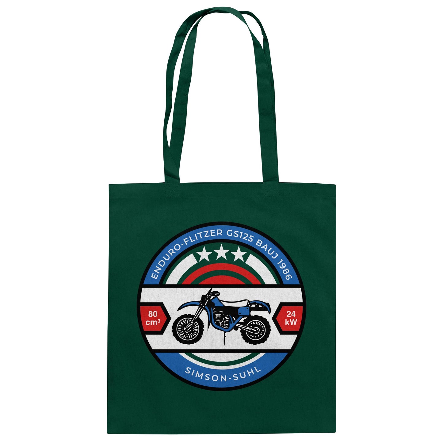 DDR Ostalgie Baumwolltasche • SIMSON ENDURO GS125 - ORIGINAL BIERDECKEL