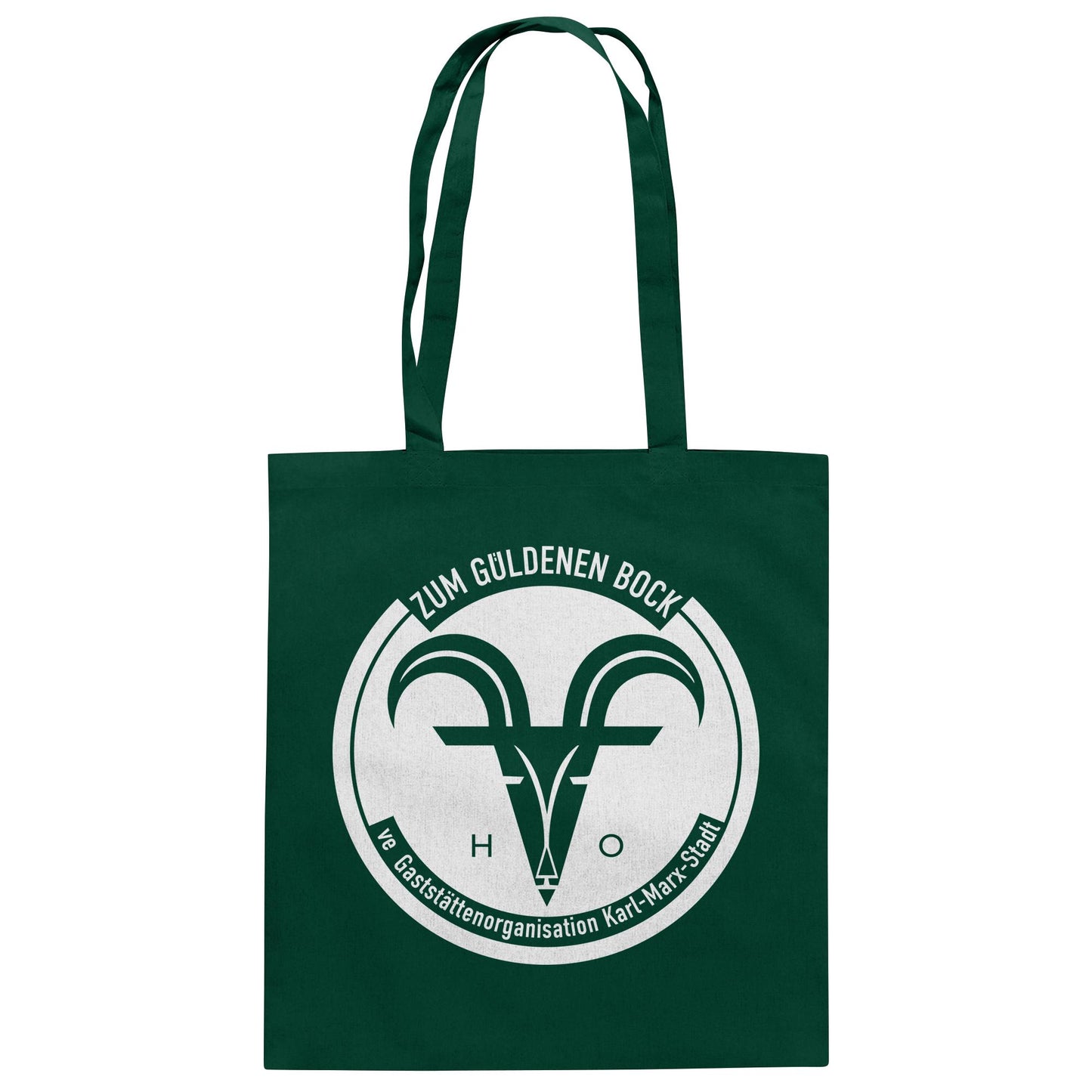 DDR Ostalgie Baumwolltasche • ZUM GÜLDENEN BOCK - VE GASTSTÄTTEN KARL-MARX-STADT