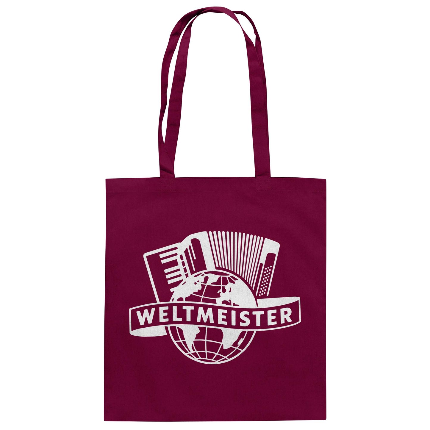 DDR Ostalgie Baumwolltasche • WELTMEISTER AKKORDEON KLINGENTHAL