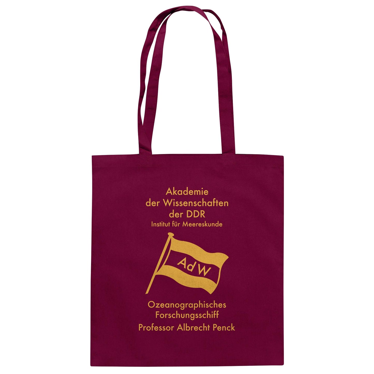 DDR Ostalgie Baumwolltasche • OZEONOGRAPHISCHES FORSCHUNGSSCHIFF ALBRECHT PENCK