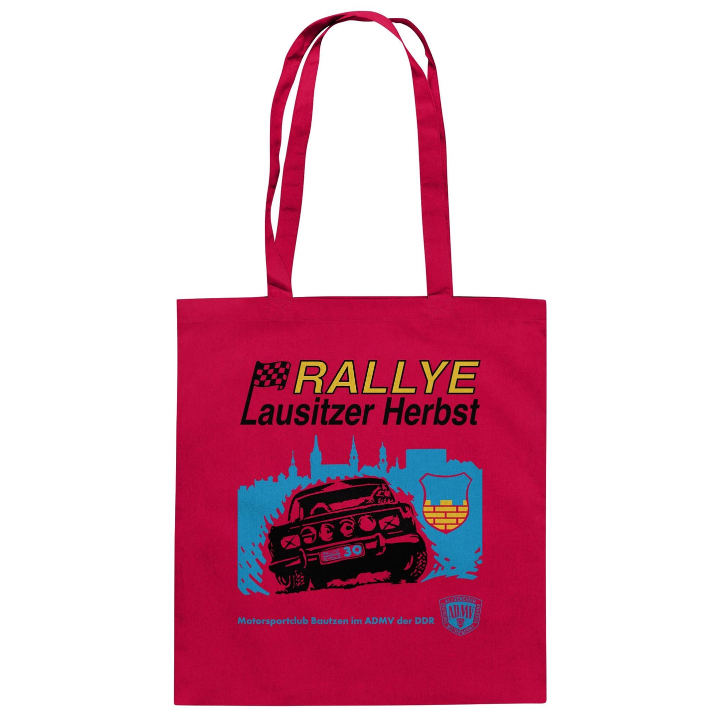DDR Ostalgie Baumwolltasche • RALLYE LAUSITZER HERBST, MOTORSPORTCLUB BAUTZEN