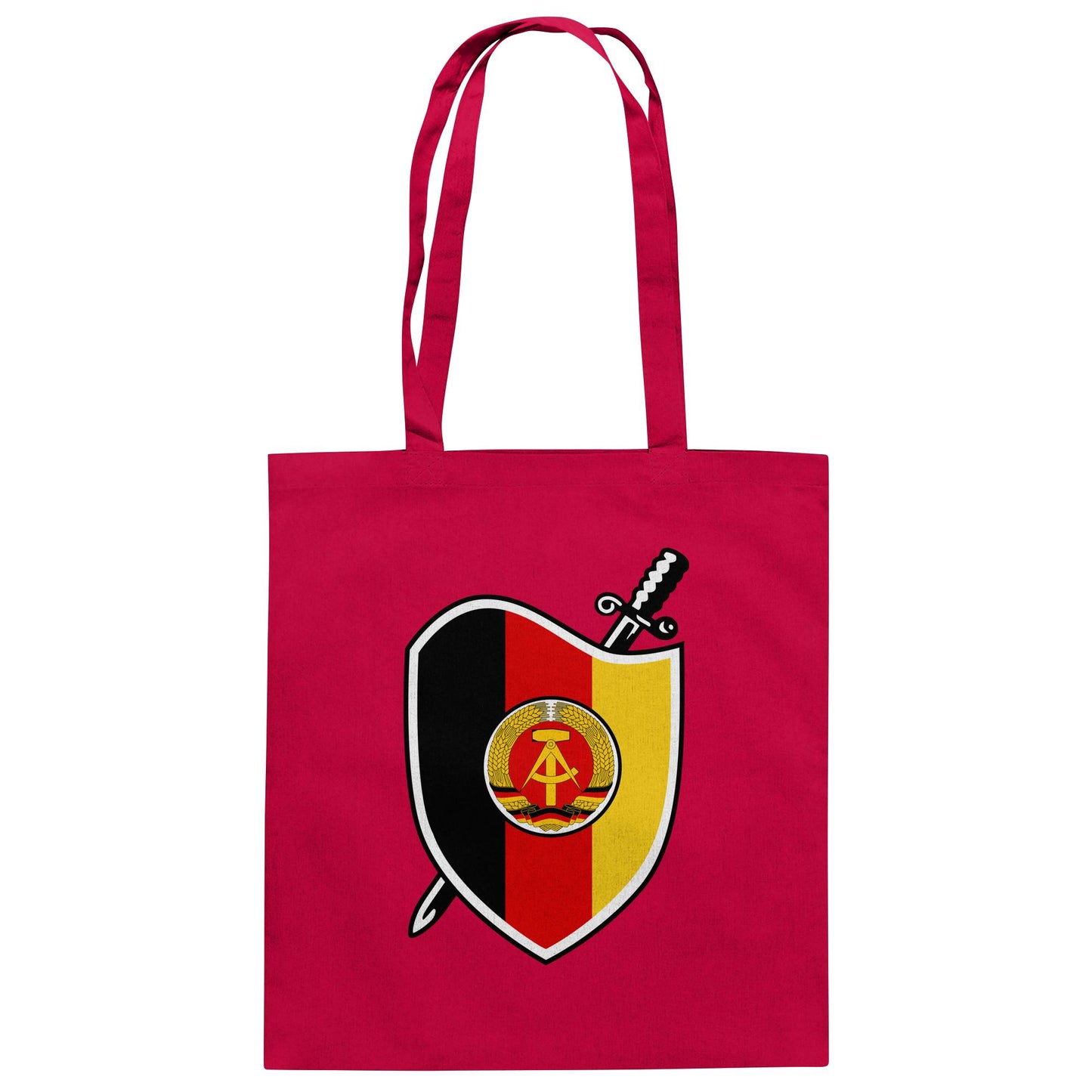 DDR Ostalgie Baumwolltasche • SIGNÉ STAATSSICHERHEIT (BRUST)