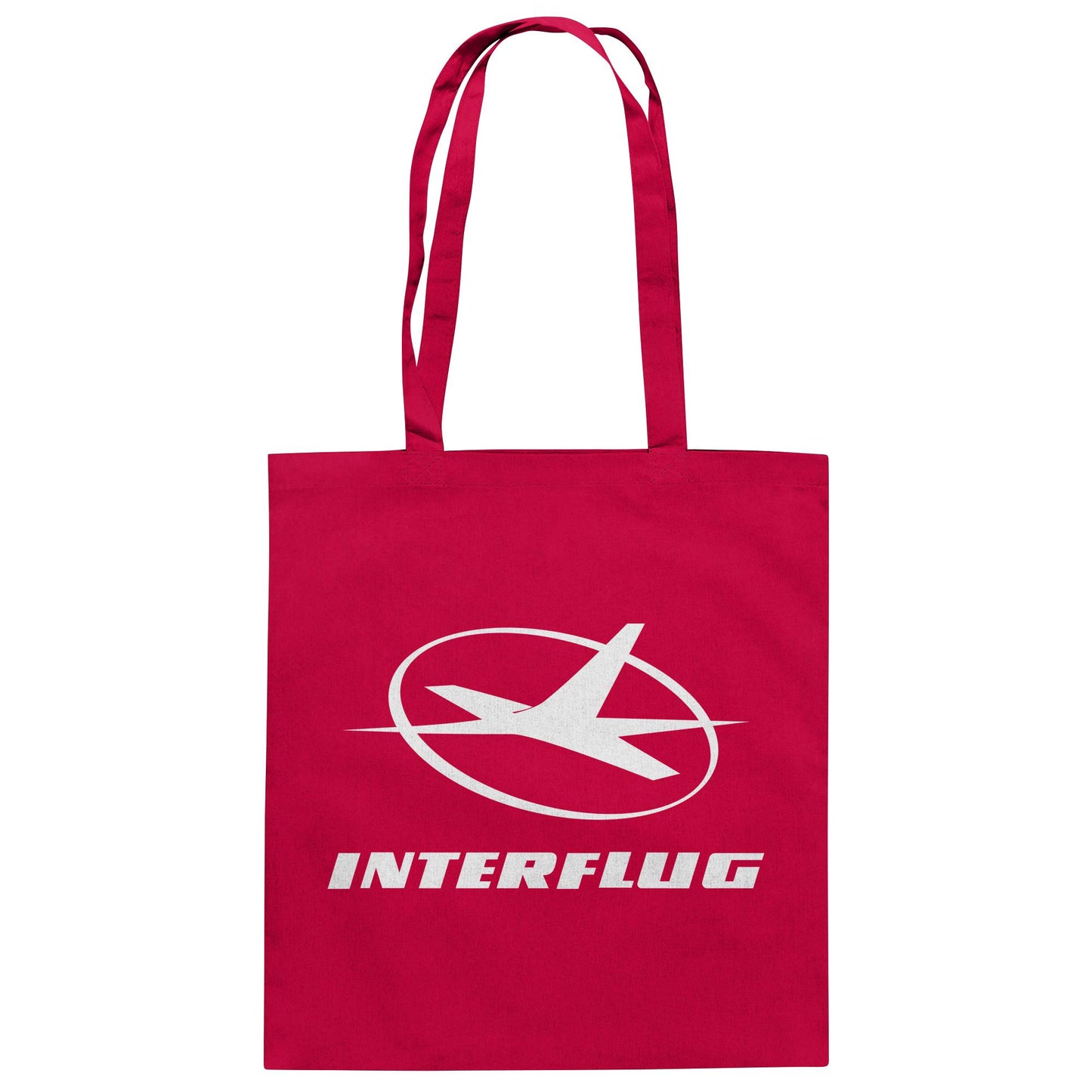 DDR Ostalgie Baumwolltasche • INTERFLUG MONOCHROM