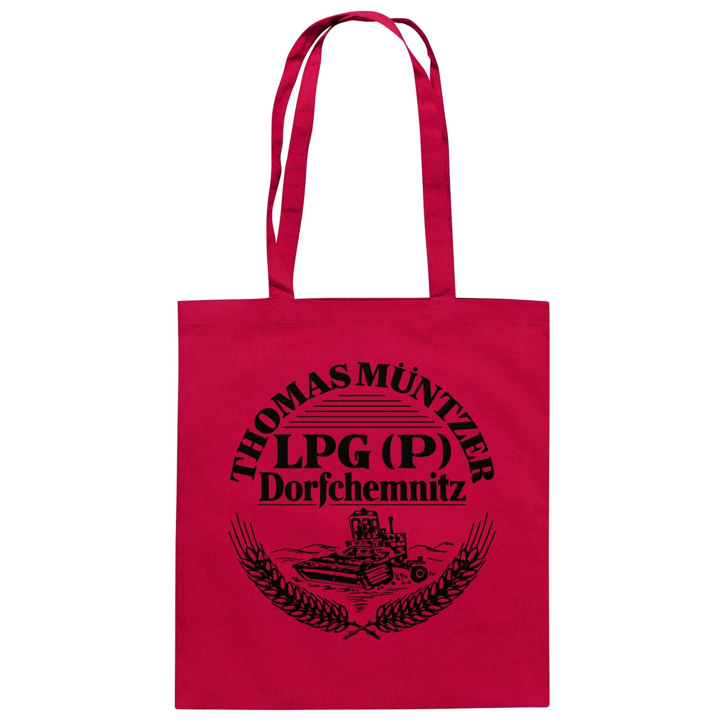 DDR Ostalgie Baumwolltasche • LPG THOMAS MÜNTZER DORFCHEMNITZ