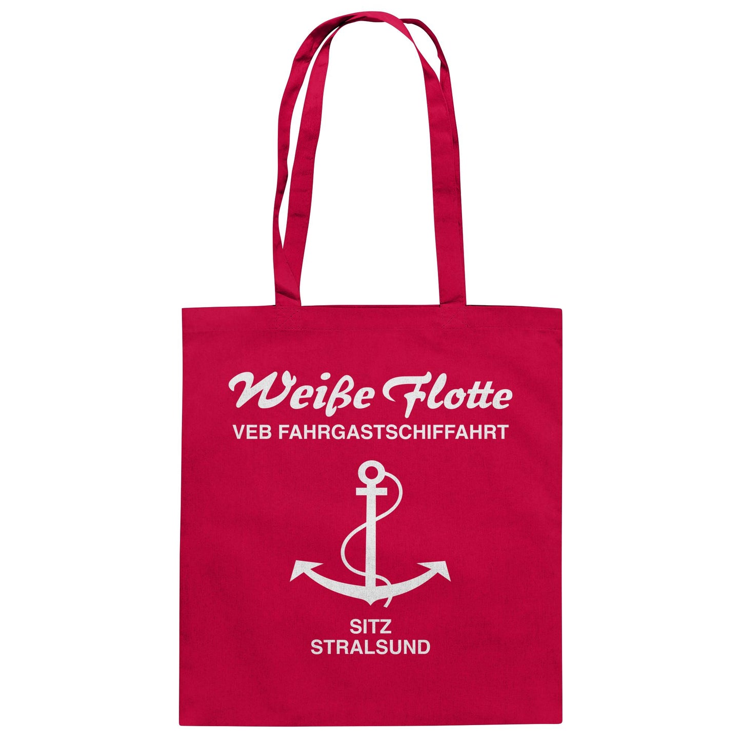 DDR Ostalgie Baumwolltasche • VEB FAHRGASTSCHIFFAHRT, STRALSUND