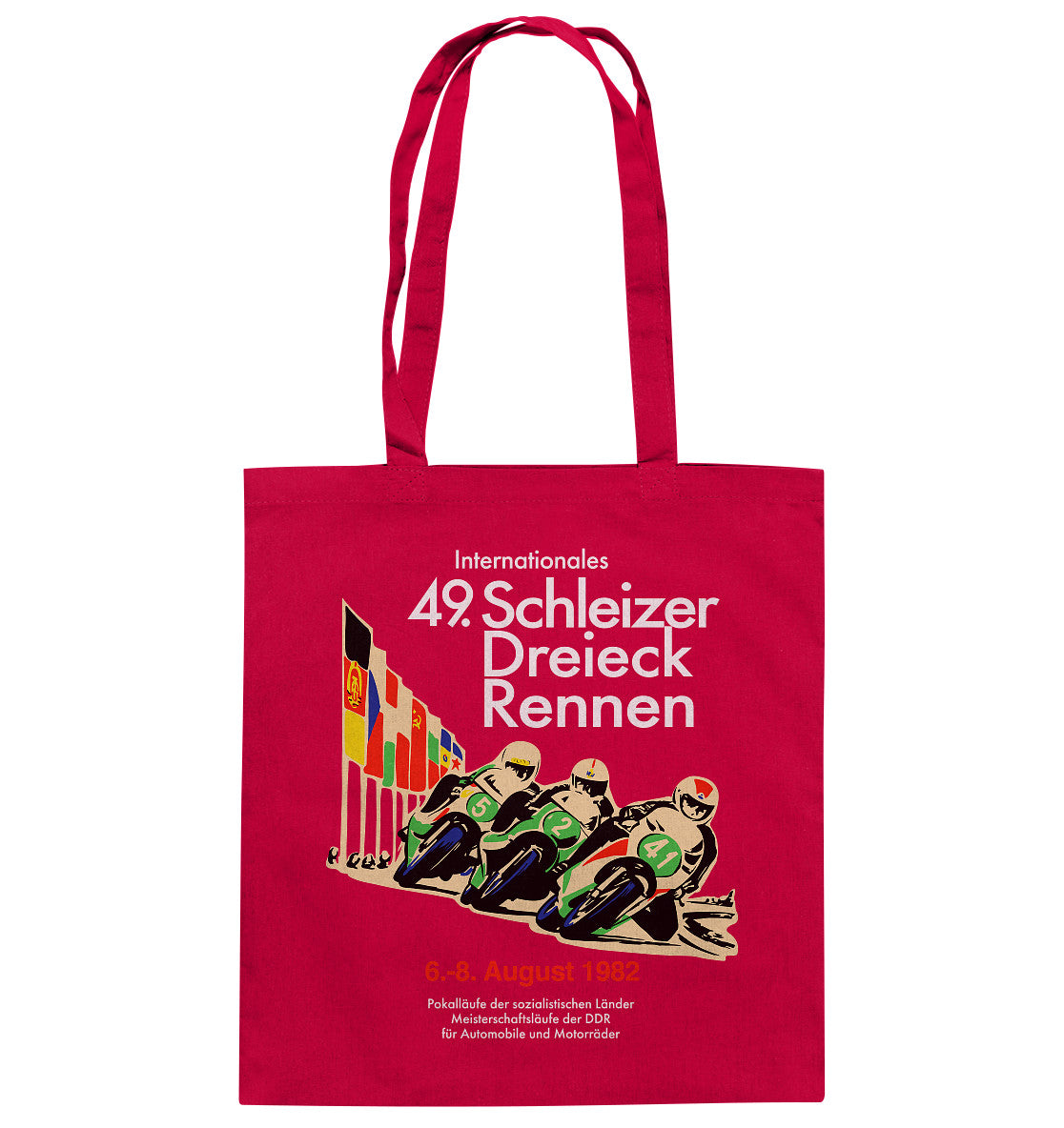 DDR Ostalgie Baumwolltasche • SCHLEIZER DREIECK-RENNEN DDR 1982