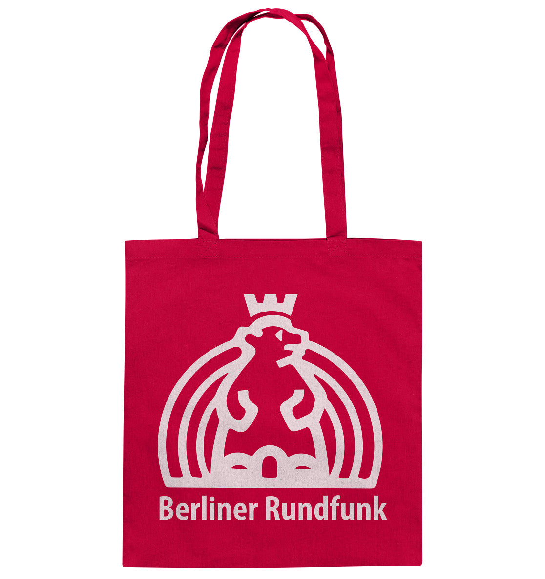 DDR Ostalgie Baumwolltasche • BERLINER RUNDFUNK - dunkel