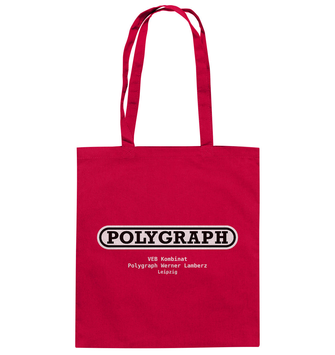 DDR Ostalgie Baumwolltasche • VEB POLYGRPH WERNER LAMBERZ LEIPZIG