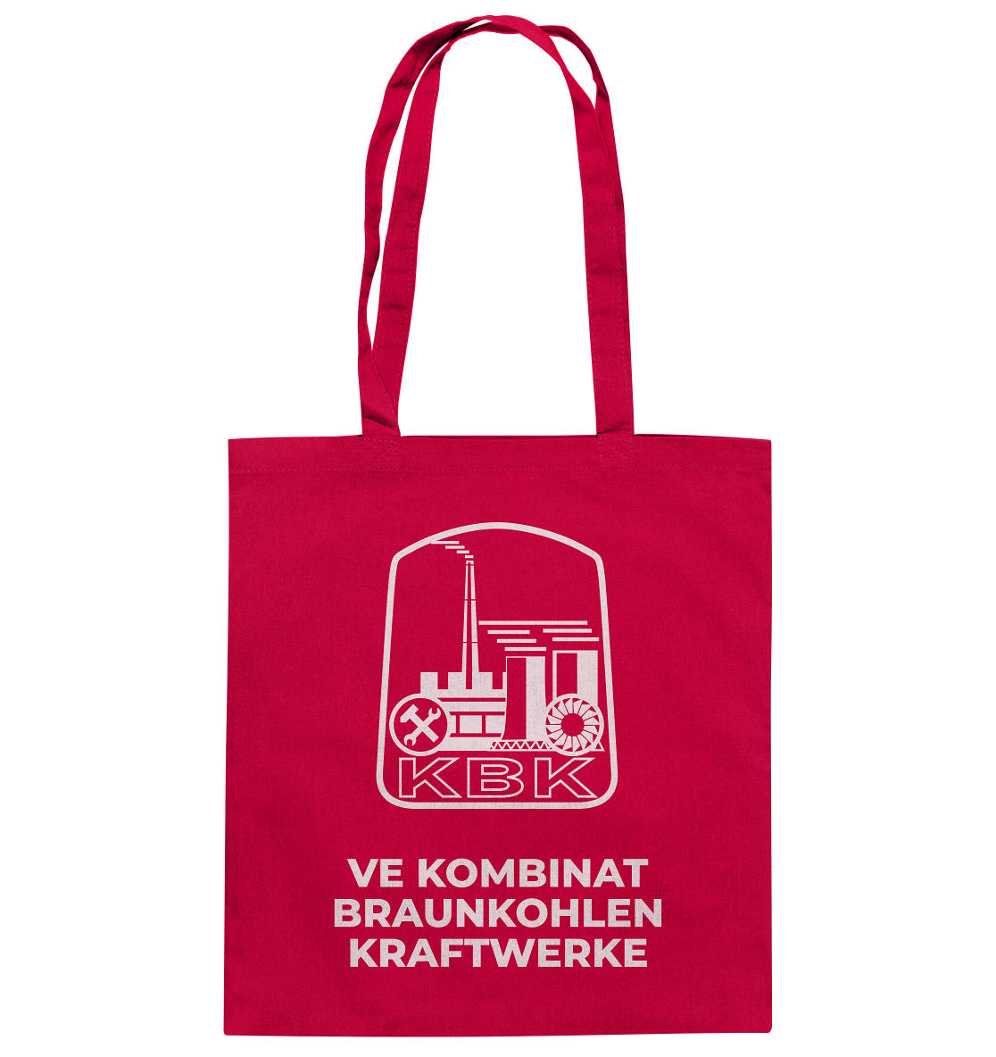 DDR Ostalgie Baumwolltasche • VE KOMBINAT BRAUNKOHLENKRAFTWERKE JÄNSCHWALDE