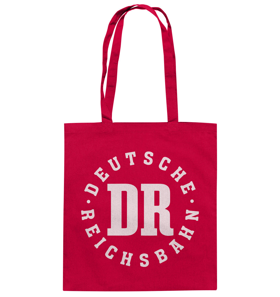 DDR Ostalgie Baumwolltasche • DR - DEUTSCHE REICHSBAHN - DUNKEL